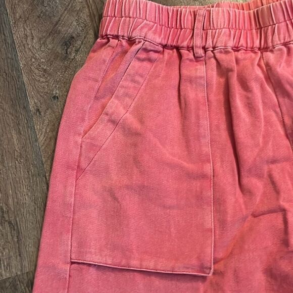 NWT VICI EXTRA LARGE PINK COTTON STETCH WAIST POCKETED SHORTS W16” - Picture 6 of 12